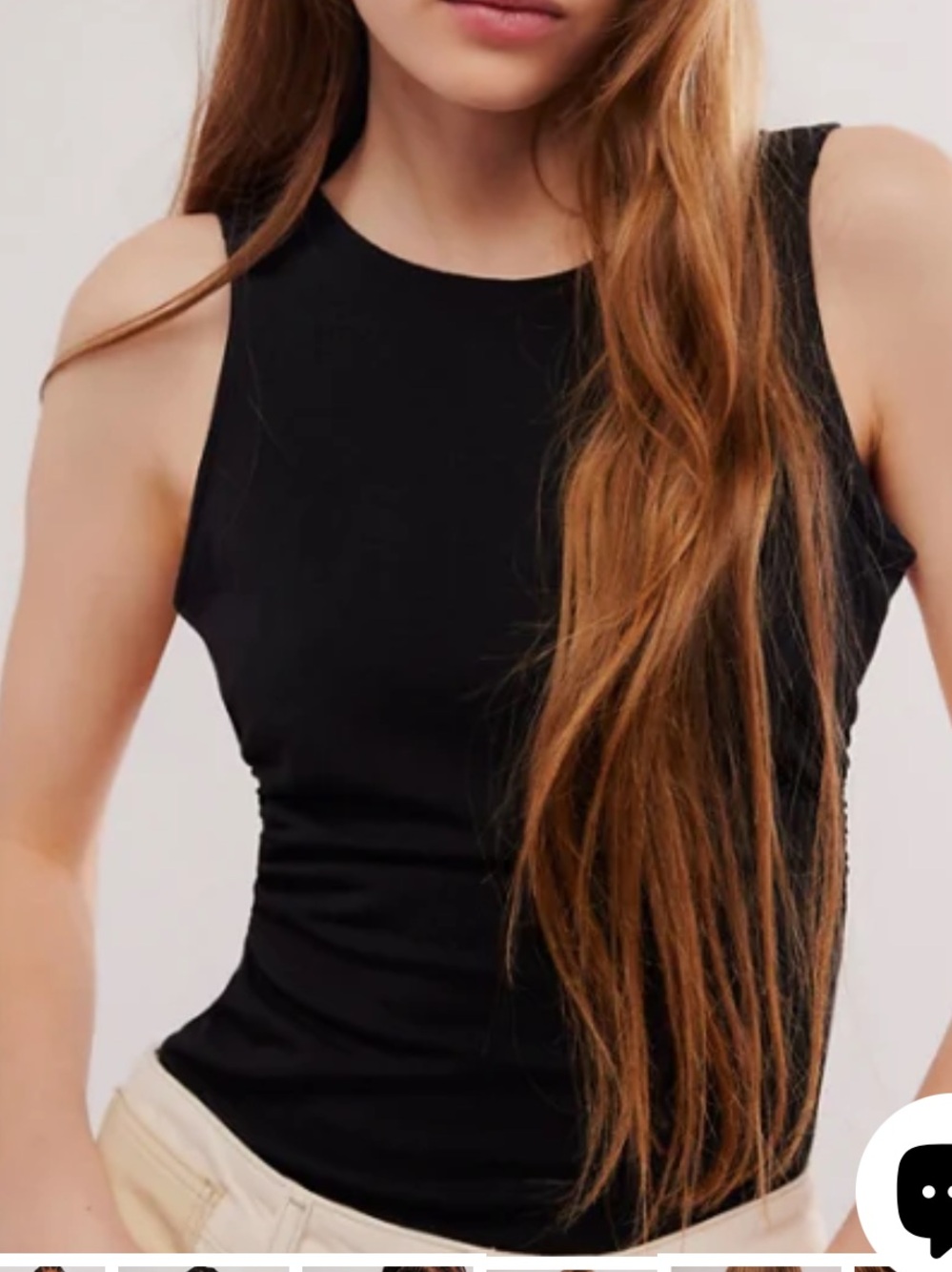 Free People “wear it out” backless tank